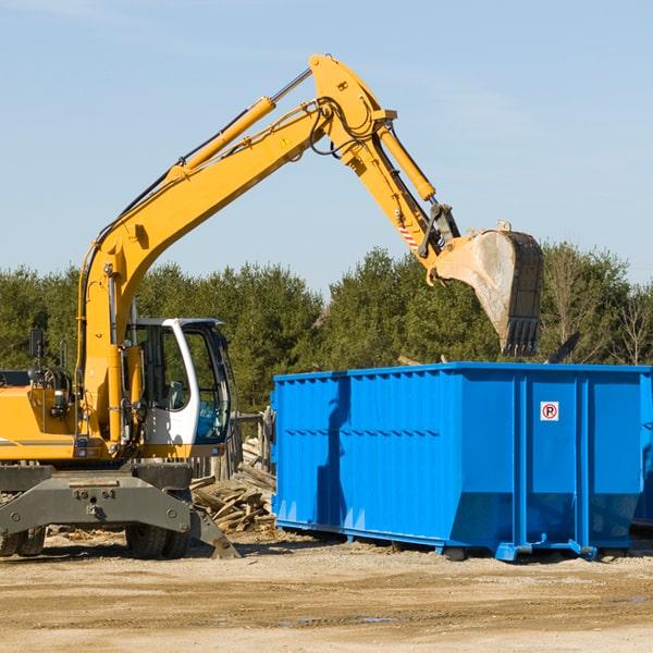 residential dumpster for property clean-out